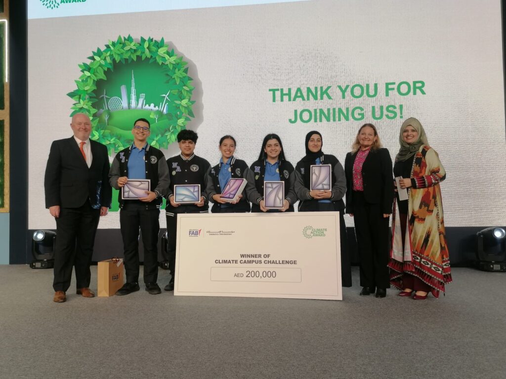 Al Dhafra School Students Win Climate Action Award 2024