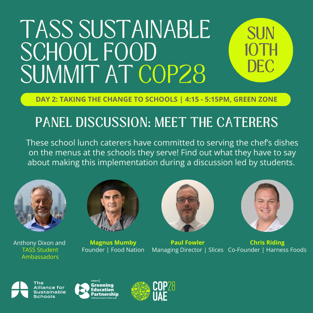 TASS Sustainable School Food Summit at COP28 – Day 2